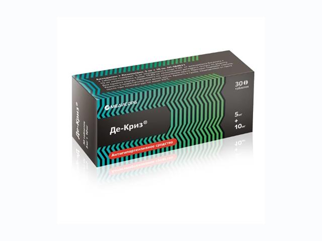 де-криз 5мг.+10мг. №30 таб. блистер /медисорб/ 2914