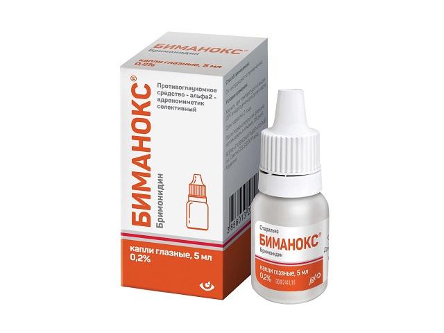 биманокс капли глазные 0,2% фл. 5мл №1