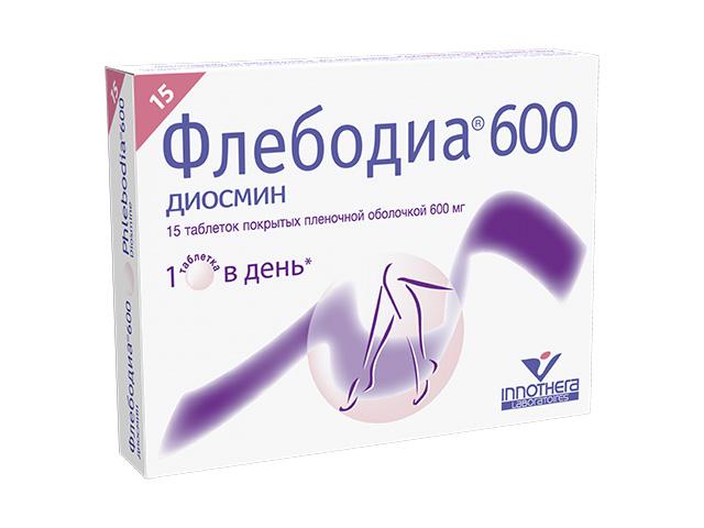 флебодиа 600мг. №15 таб. п/о 0013