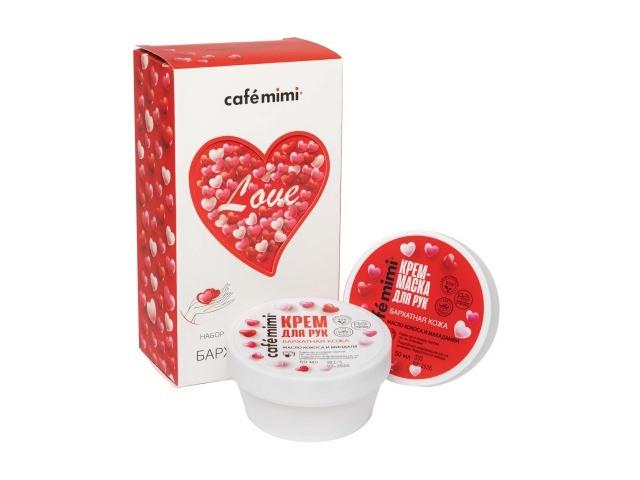кафе мими  подар набор бархатная кожа д/рук (крем д рук50+крем-маска д рук50) 590048