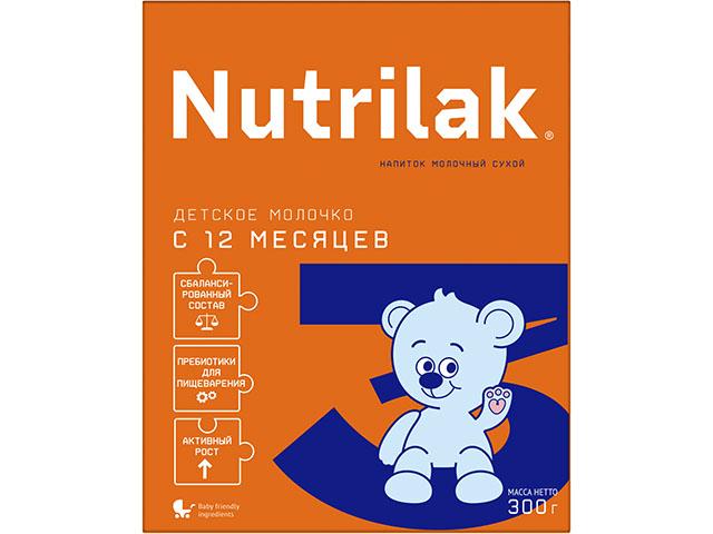 нутрилак-3 молочко дет. сух. мол.напиток 300г. 12+мес. [nutrilak]