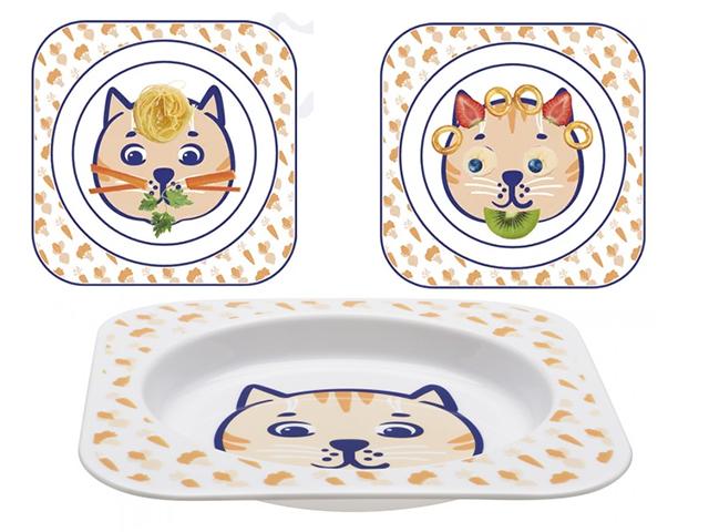 курносики тарелка д/вторых блюд веселый поваренок котенок /арт.17373/