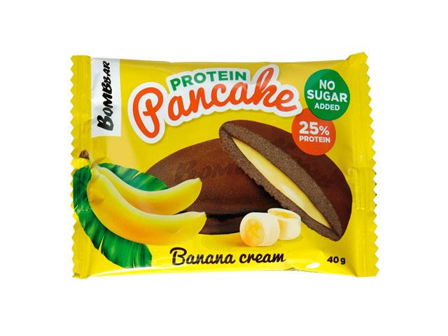 *bombbar панкейк неглазированный с начинкой банановый крем 40гр.