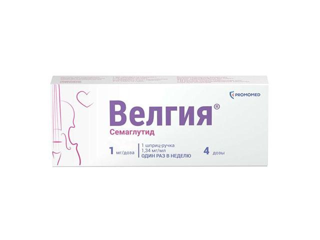 велгия 0,001/доза 3мл n1 шприц-ручка р-р п/к+игла n5