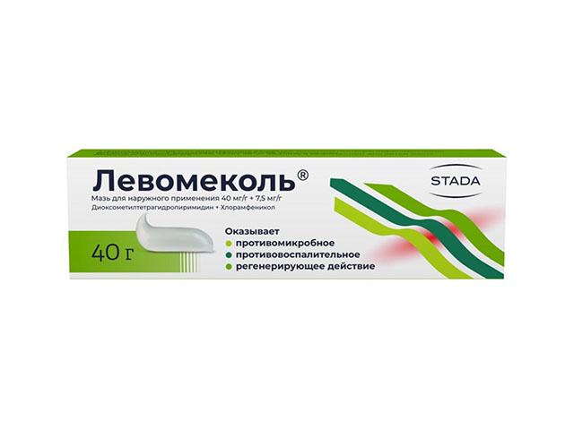 левомеколь 0,04/г+0,0075/г 40,0 мазь д/наруж прим