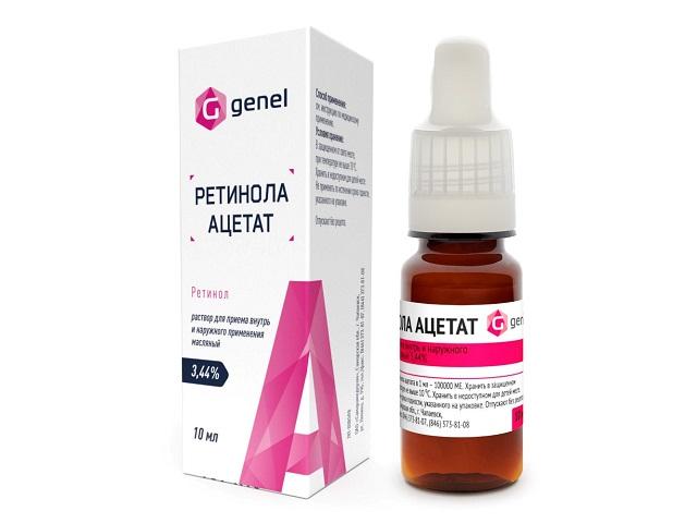 ретинола ацетат 3,44% 10мл. масл. р-р (витамин а)