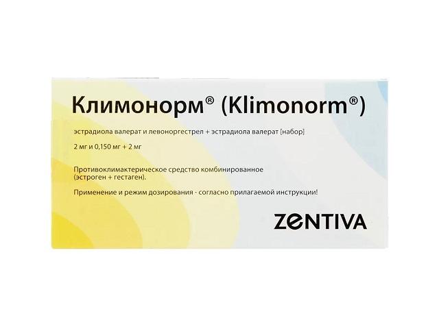 климонорм набор табл п/о плен 2 мг, 0,150 мг +2 мг х21
