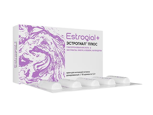 эстрогиал плюс крем д/интимной гигиены дозированный 1,2г №10