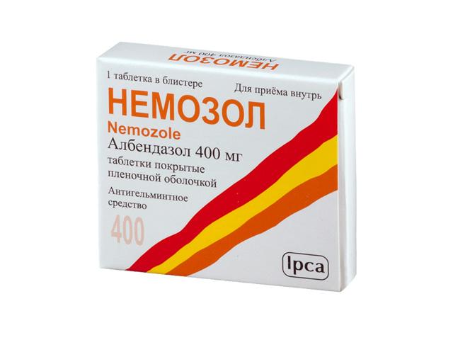 немозол 400мг. №1 таб. п/о
