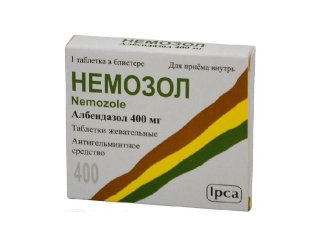 немозол 400мг. №1 жев. таб. 6035