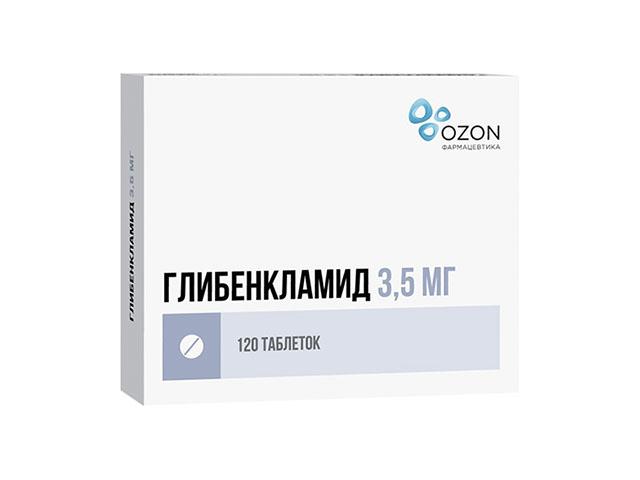 глибенкламид 3,5мг. №120 таб. /озон/ 3547