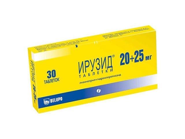 ирузид 20+25мг. №30 таб. 0457