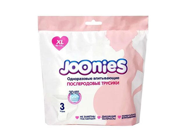 joonies трусы послеродовые одноразовые впитывающие xl/90-115см n3