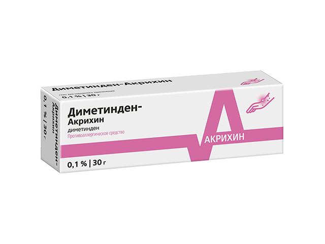 диметинден-акрихин 0,1% 30г. гель д/наружн. прим. 9883