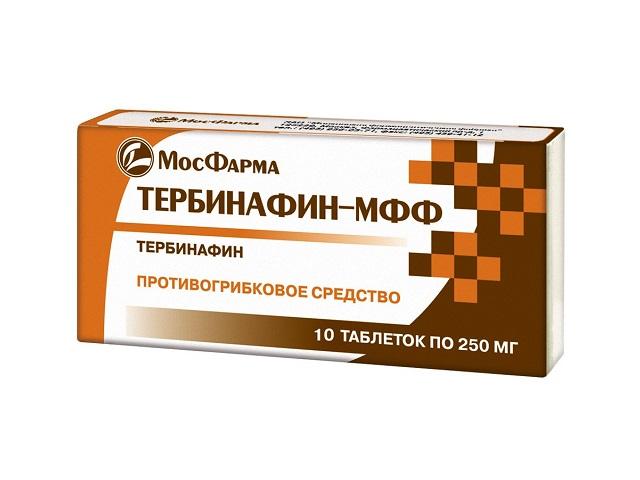 тербинафин 250мг. №10 таб. /московская фф/ 4981