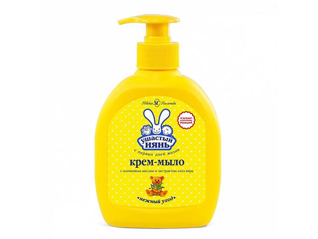 ушастый нянь крем-мыло жидкое олив.масло+алоэ 300мл.