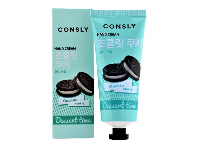 *consly крем для рук dessert time с ароматом шоколодного печенья, 100 мл. 291701