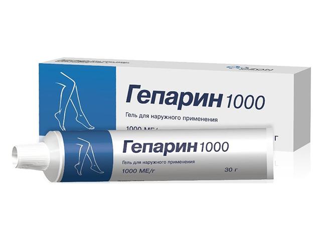 гепарин 1000ед. 30г. гель /озон/ 2048