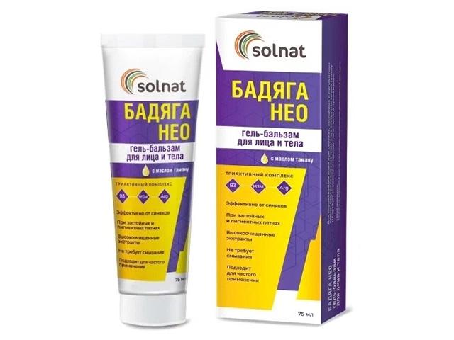 solnat гель-бальзам д/лица и тела бадяга нео 75мл