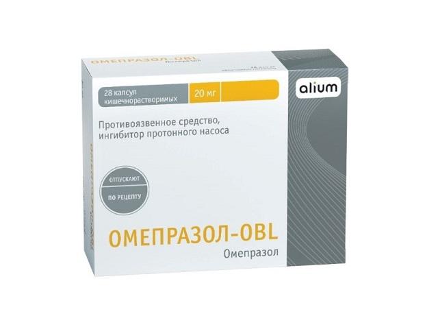 омепразол-obl 20мг. №28 капс. 0132