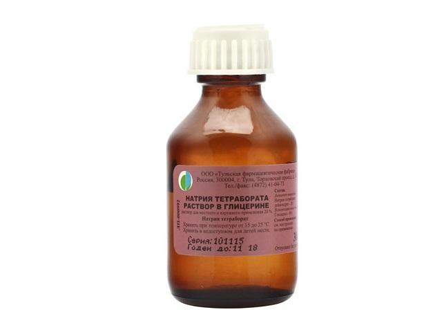 натрия тетраборат 20% 30г. р-р в глиц. фл. /тульская/ 0708