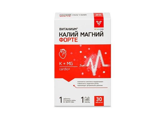 витаниум калий магний форте 1140мг №30 таб.