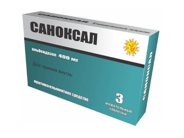 саноксал 400мг. №3 таб. жев.