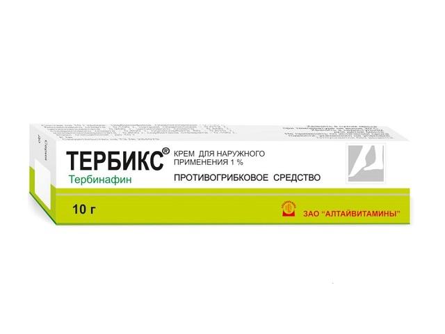 тербикс крем 1% 10г.