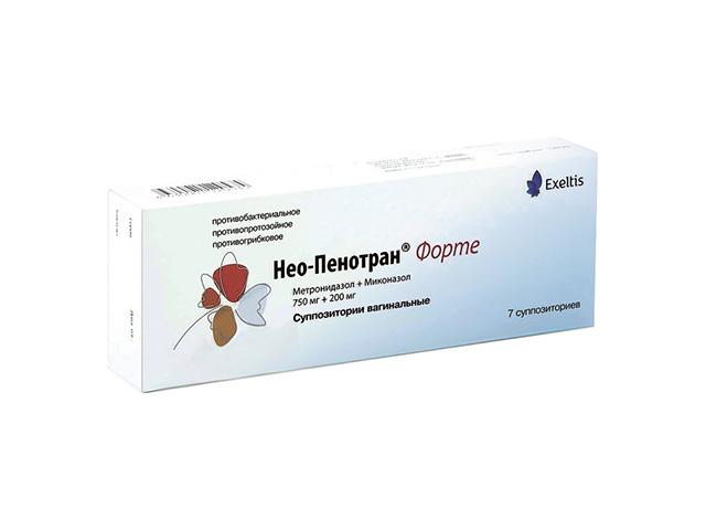 нео-пенотран форте №7 супп.ваг. 0848
