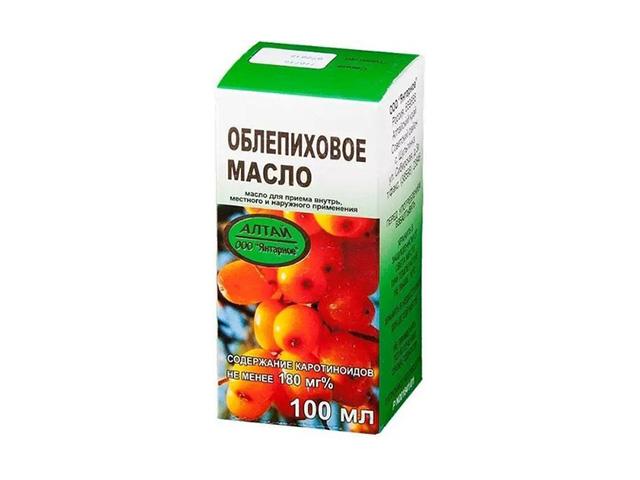 масло облепиховое янтарное 100мл. 0066