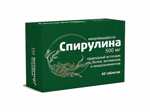 спирулина 500мг. №60 таб.