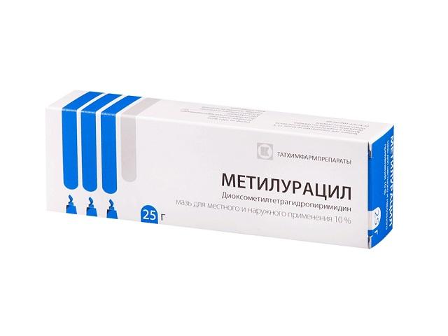 метилурацила 10% 25г. мазь /татхимфармпрепараты/ 3993