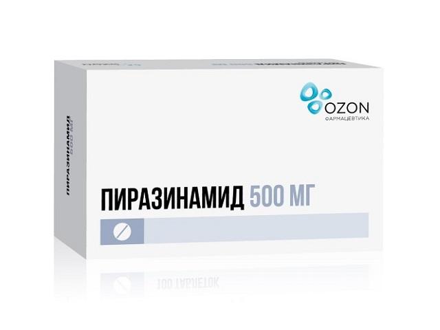 пиразинамид 500мг. № 10 таб. блистер