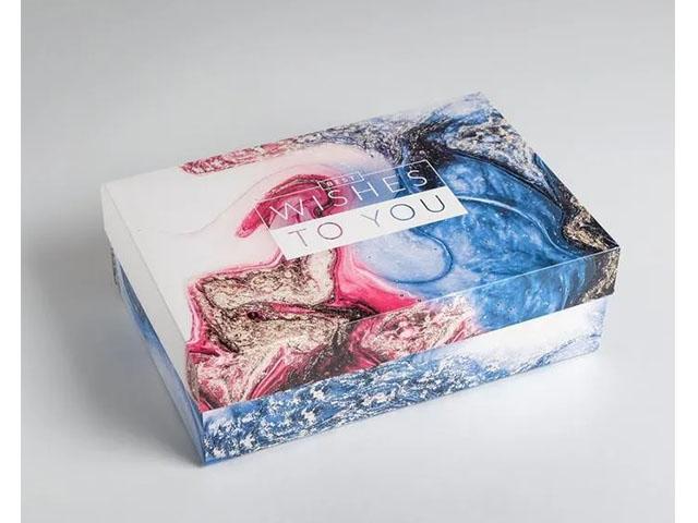 *коробка складная "мрамор" ,  30  х 20 х 9 см. 5383502