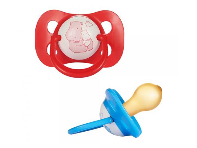 пома соска пустышка круглая лат. голубая 0+ /арт.6112/