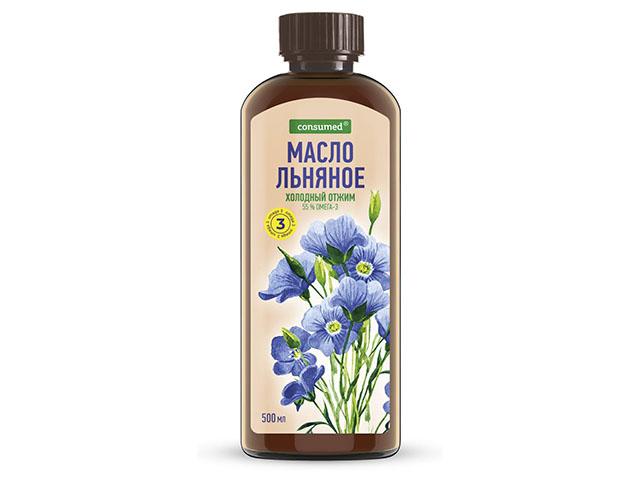 консумед масло льняное биокор, 500мл (consumed)