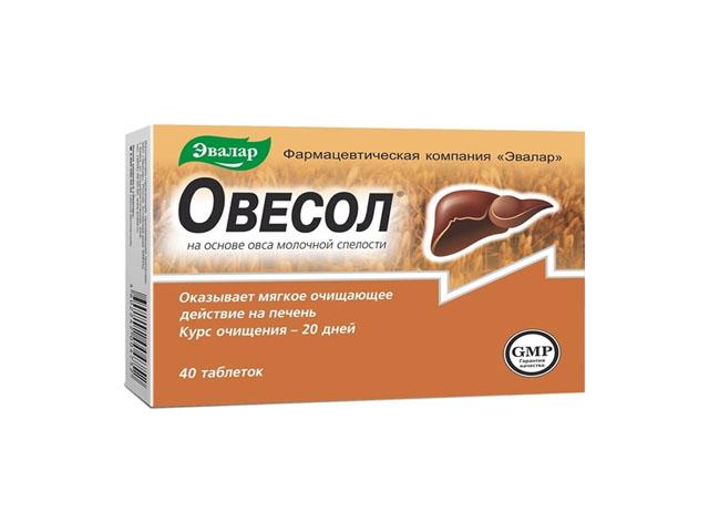 овесол 0,25г. №40 таб. /эвалар/