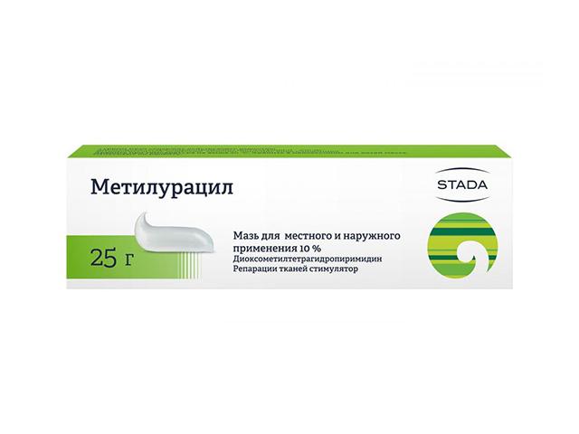 метилурацила 10% 25г. мазь /нижфарм/