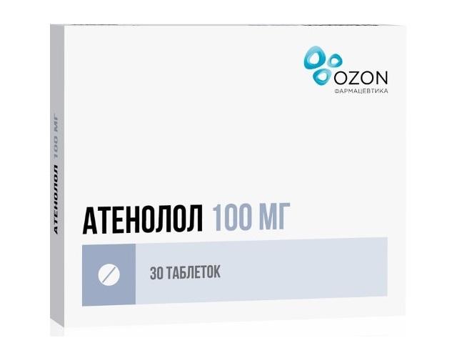 атенолол 100мг. №30 таб. /озон/ 4305