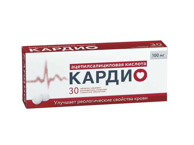 ацетилсалициловая к-та кардио 100мг. №30 таб. /оболенское/ 4959