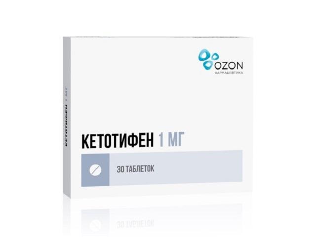 кетотифен 1мг. №30 таб. /озон/