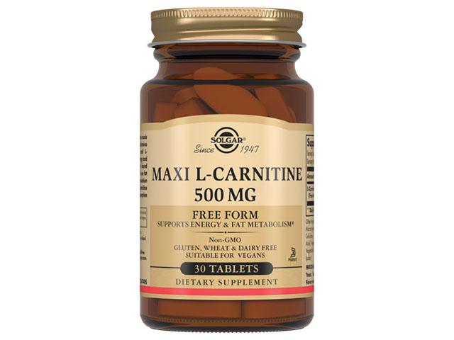 солгар l-карнитин 500мг. №30 таб.