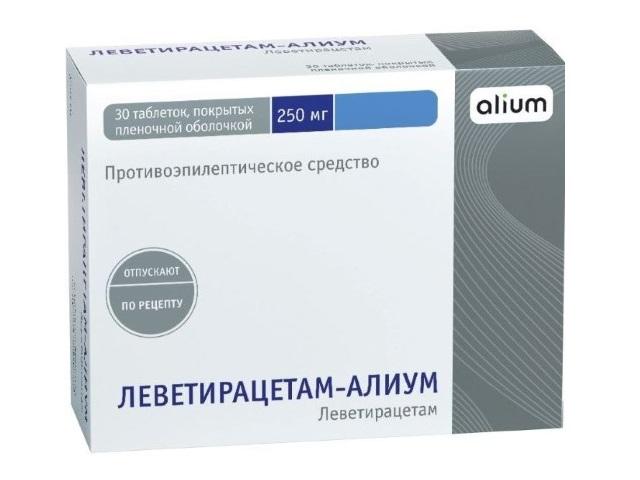 леветирацетам алиум 250мг. №30 таб.
