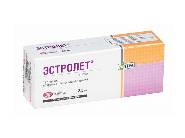 эстролет 2,5мг. №30 таб.п/п/о