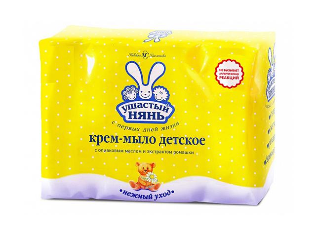 ушастый нянь крем-мыло ромашка/оливк.масло 100г.х4