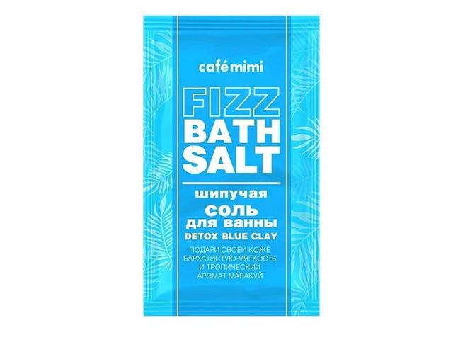 кафе мими соль для ванны шипучая detox blue clay 100г. пак.