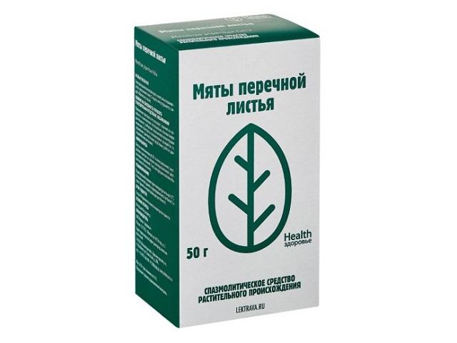 мяты перечной лист 50г. (мята) /здоровье/