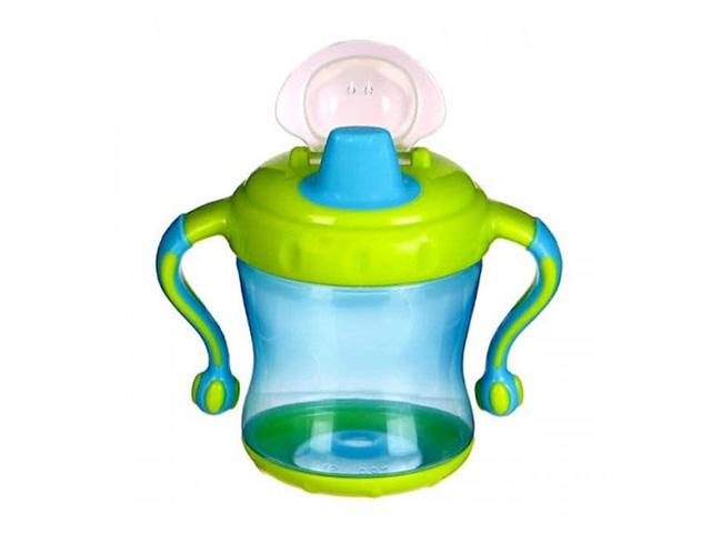 бусинка поильник-непроливайка фигур.ручки 250мл. /арт.103/