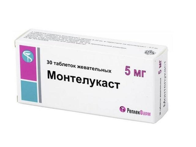 монтелукаст 5мг. №30 таб.жев./реплекфарм/ 1350