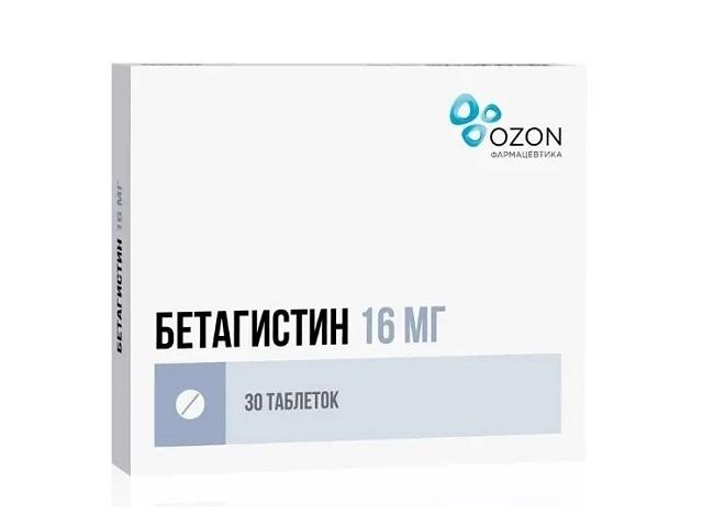 бетагистин 16мг. №30 таб. /озон/ 1925